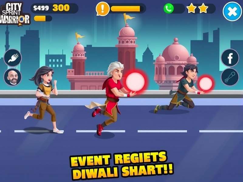 City Sprint Warrior Gameplay Screenshot